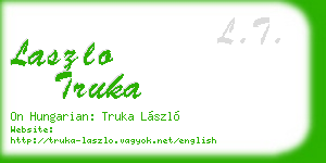 laszlo truka business card