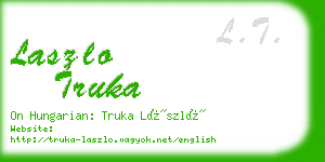 laszlo truka business card